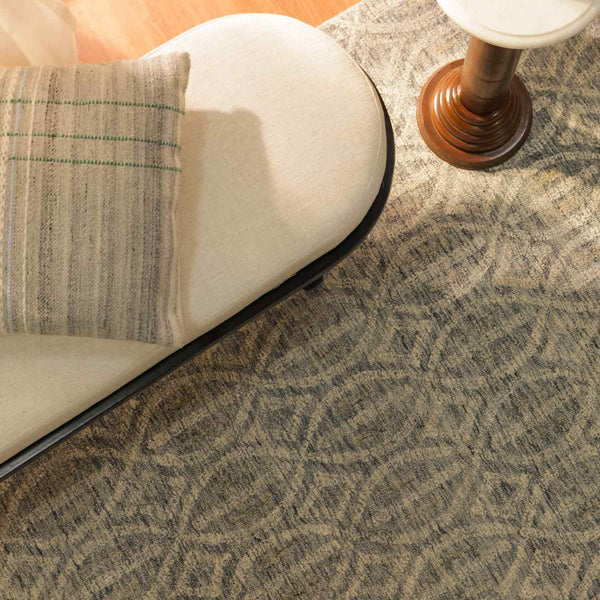 Palm rug by Obeetee - styled view