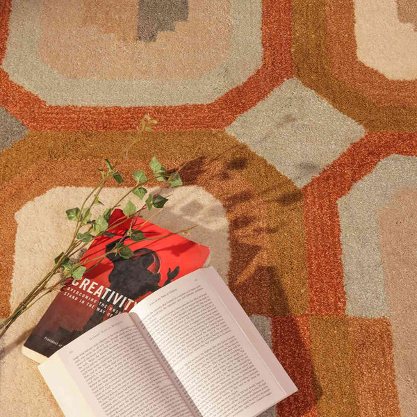 Azuri rug by Obeetee - styled view