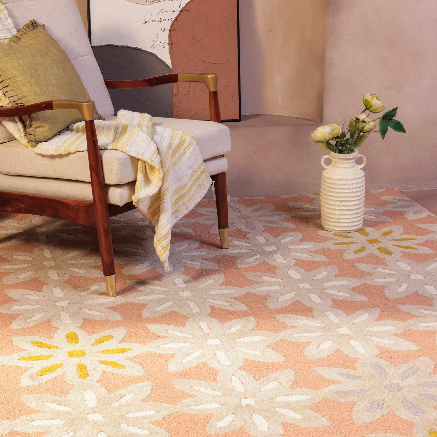 Freya Hand Tufted Woollen Rug