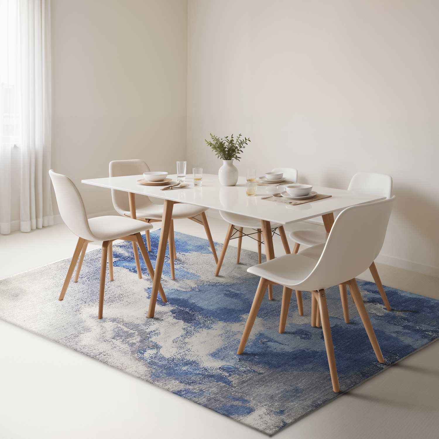 Thunder Hand Knotted Woollen Rug