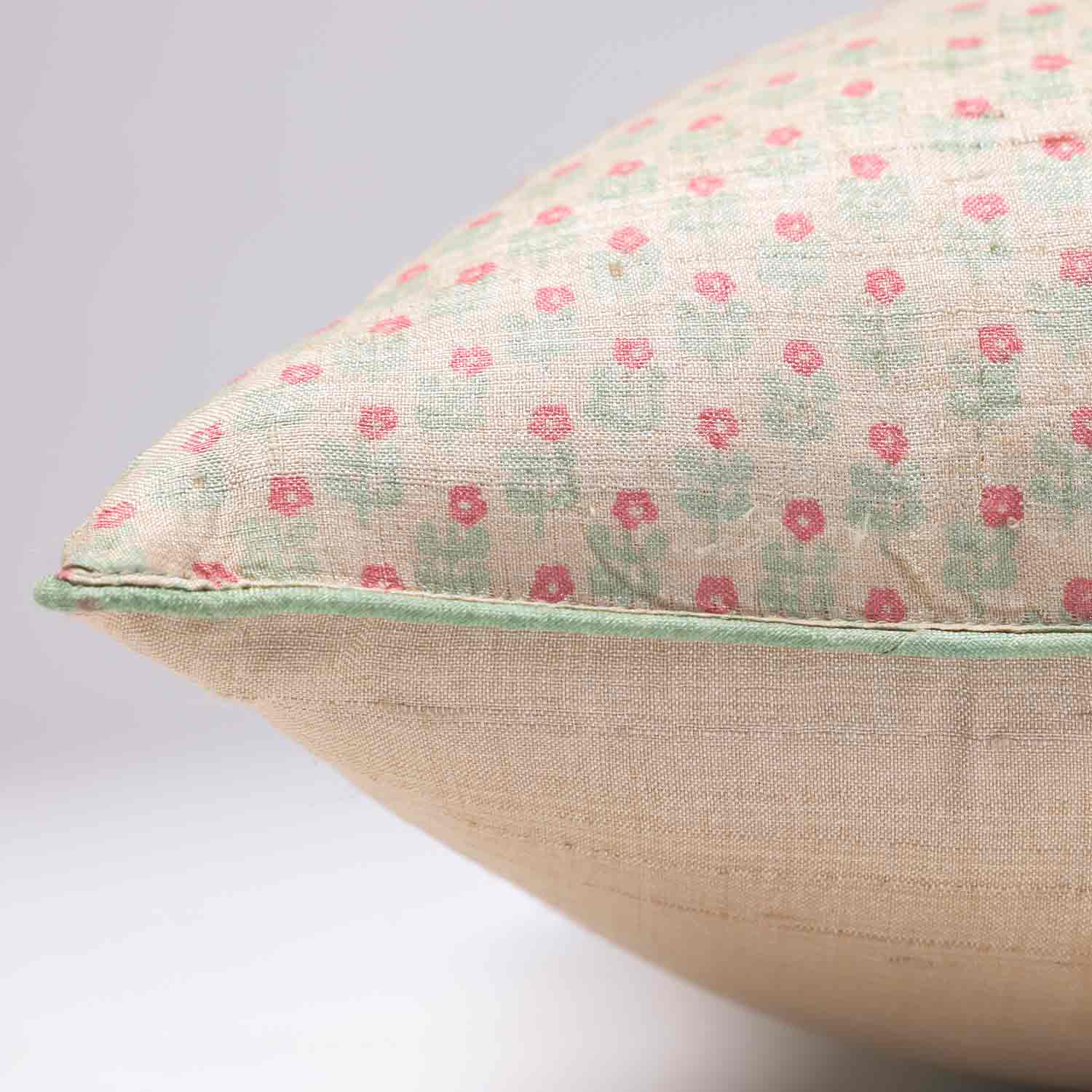 Tulua Silk block printed Cushion Cover