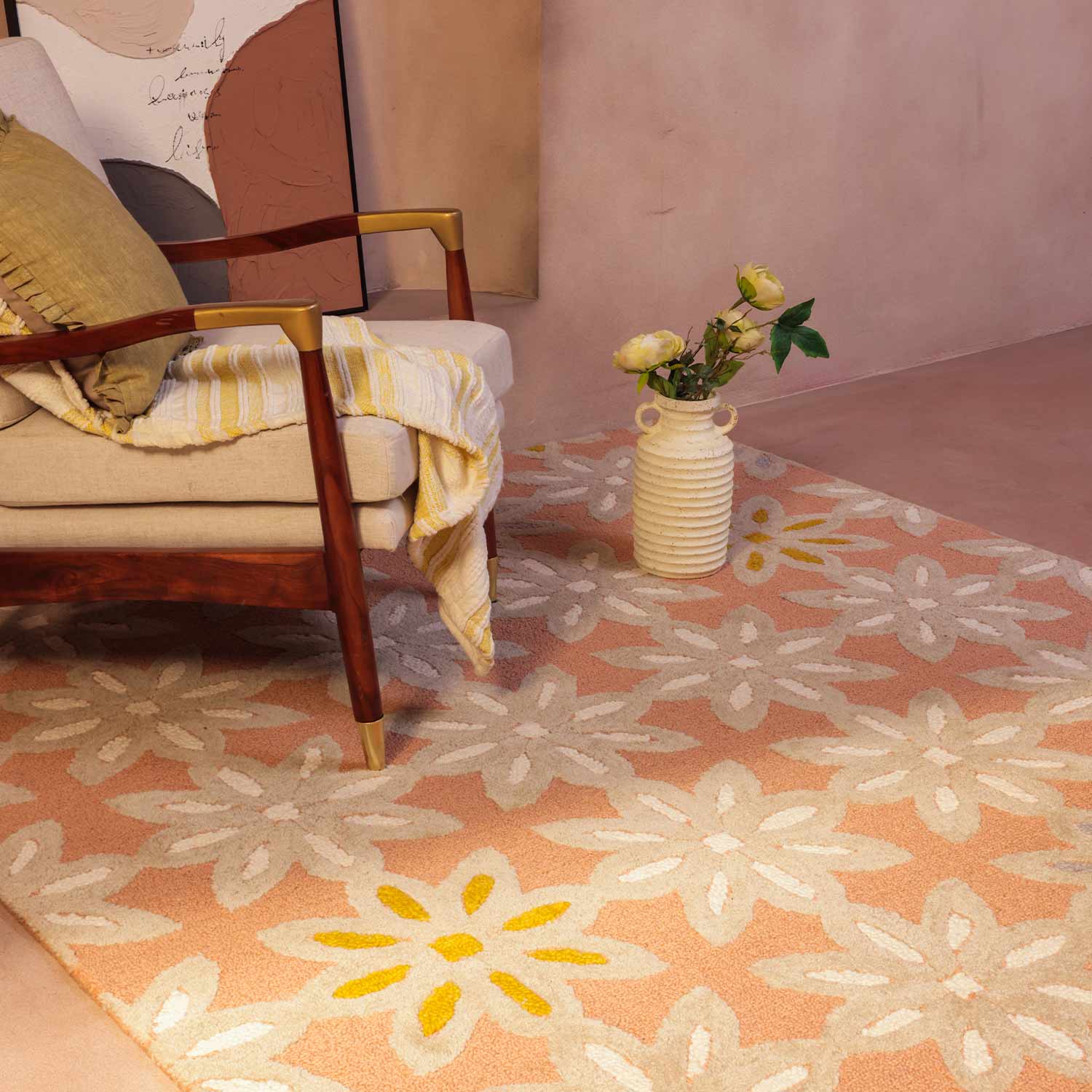 Freya Hand Tufted Woollen Rug