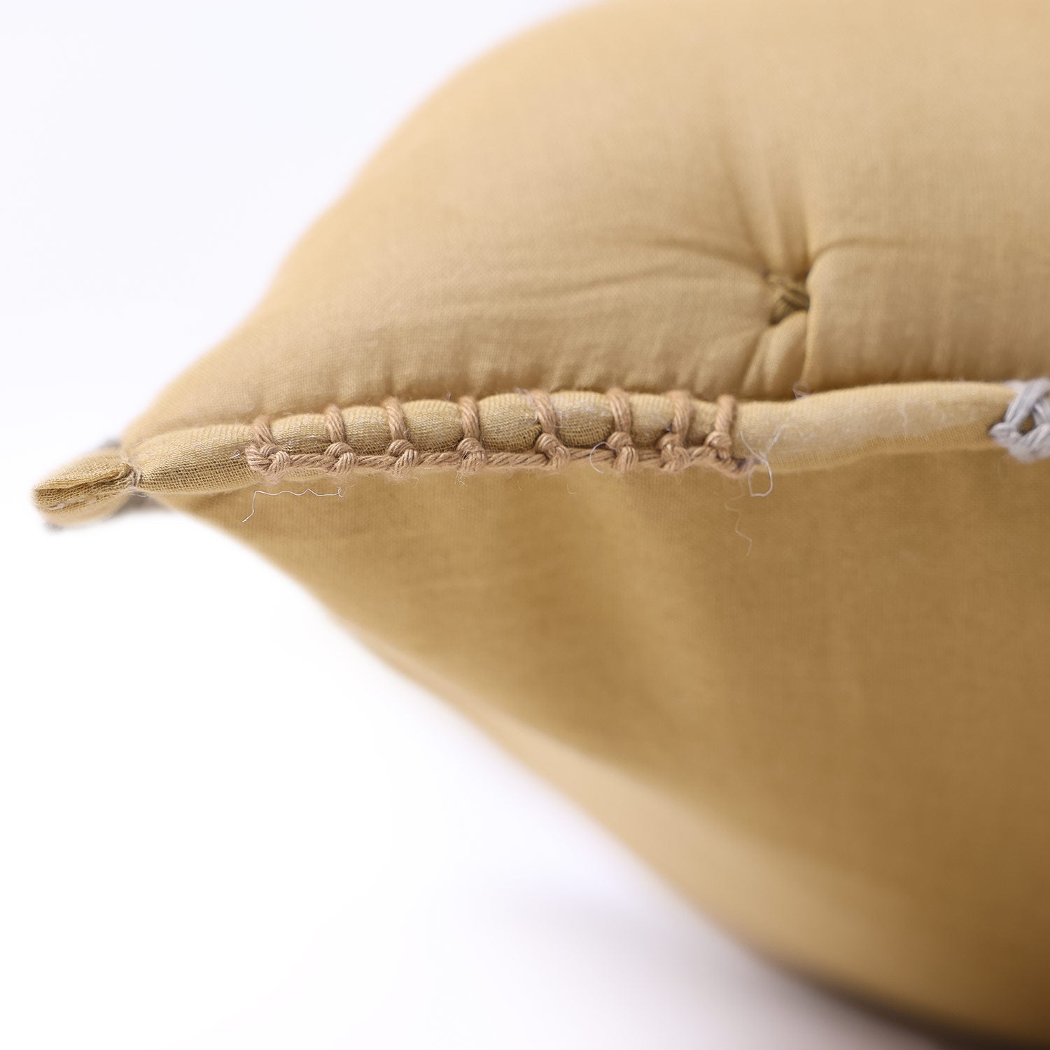 Cotton Voile embroidered Valkarie Lumbar Cushion Cover