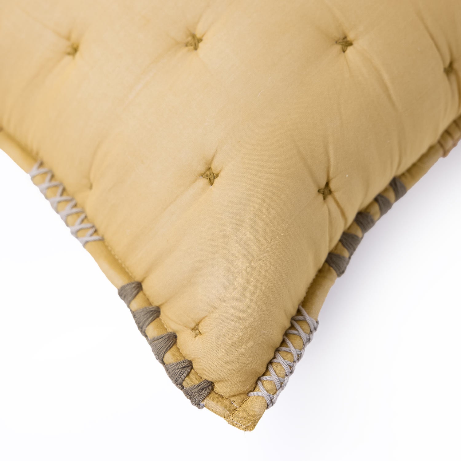Cotton Voile embroidered Valkarie Lumber Cushion Cover