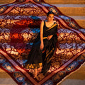 Arabesque Hand Knotted Woollen And Silk Rug By Ashdeen