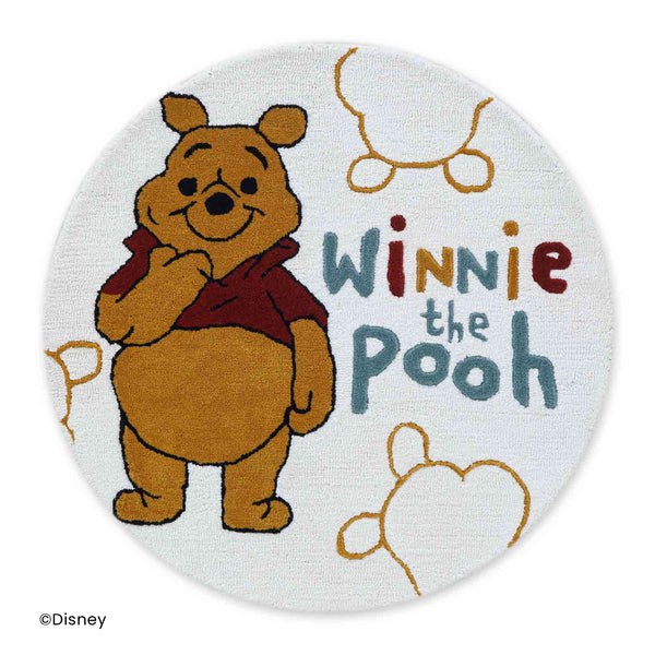 Pooh Hand Tufted Recycled Polyester And Woollen Round Rug