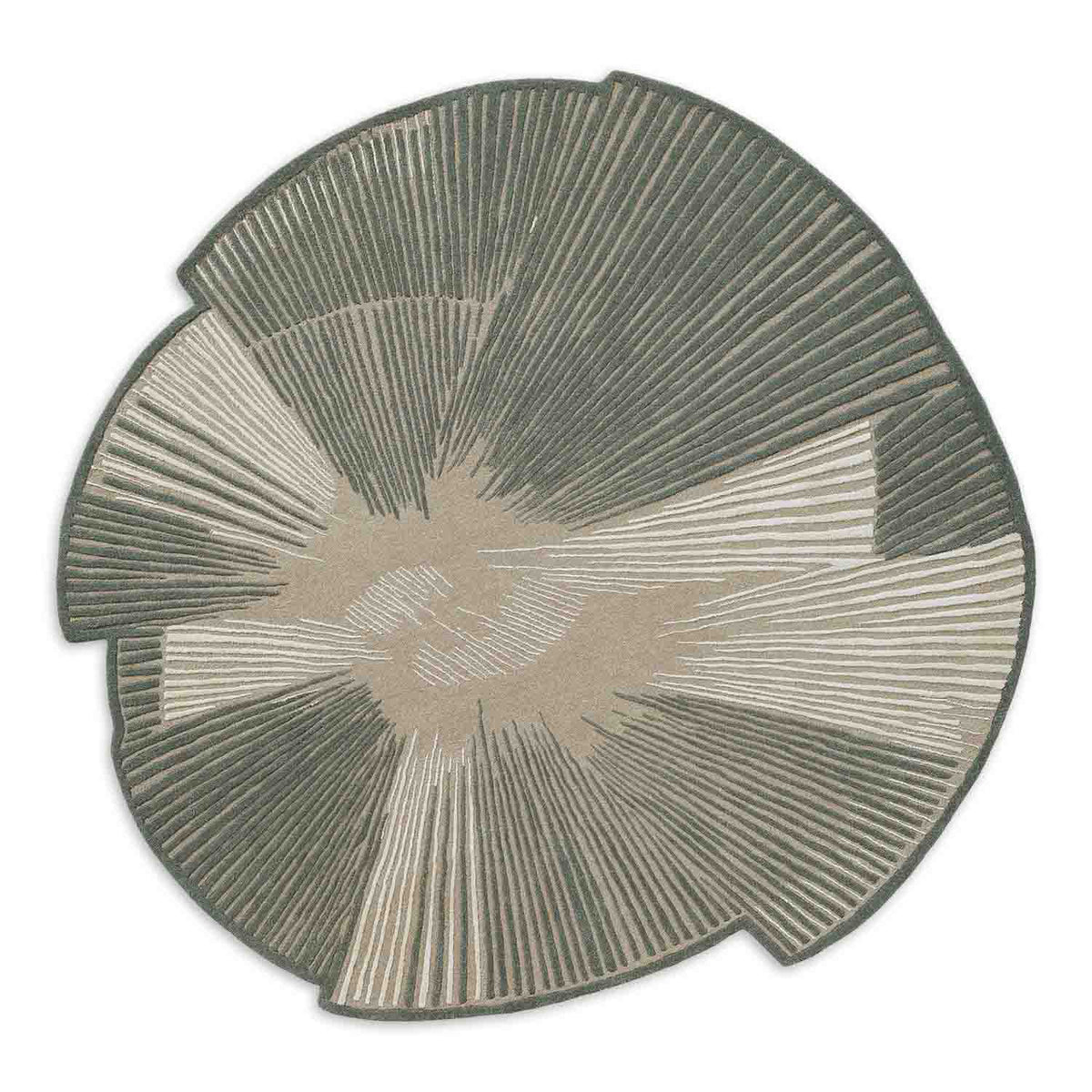 Radiant Carve Hand Tufted Wool And Viscose Rug