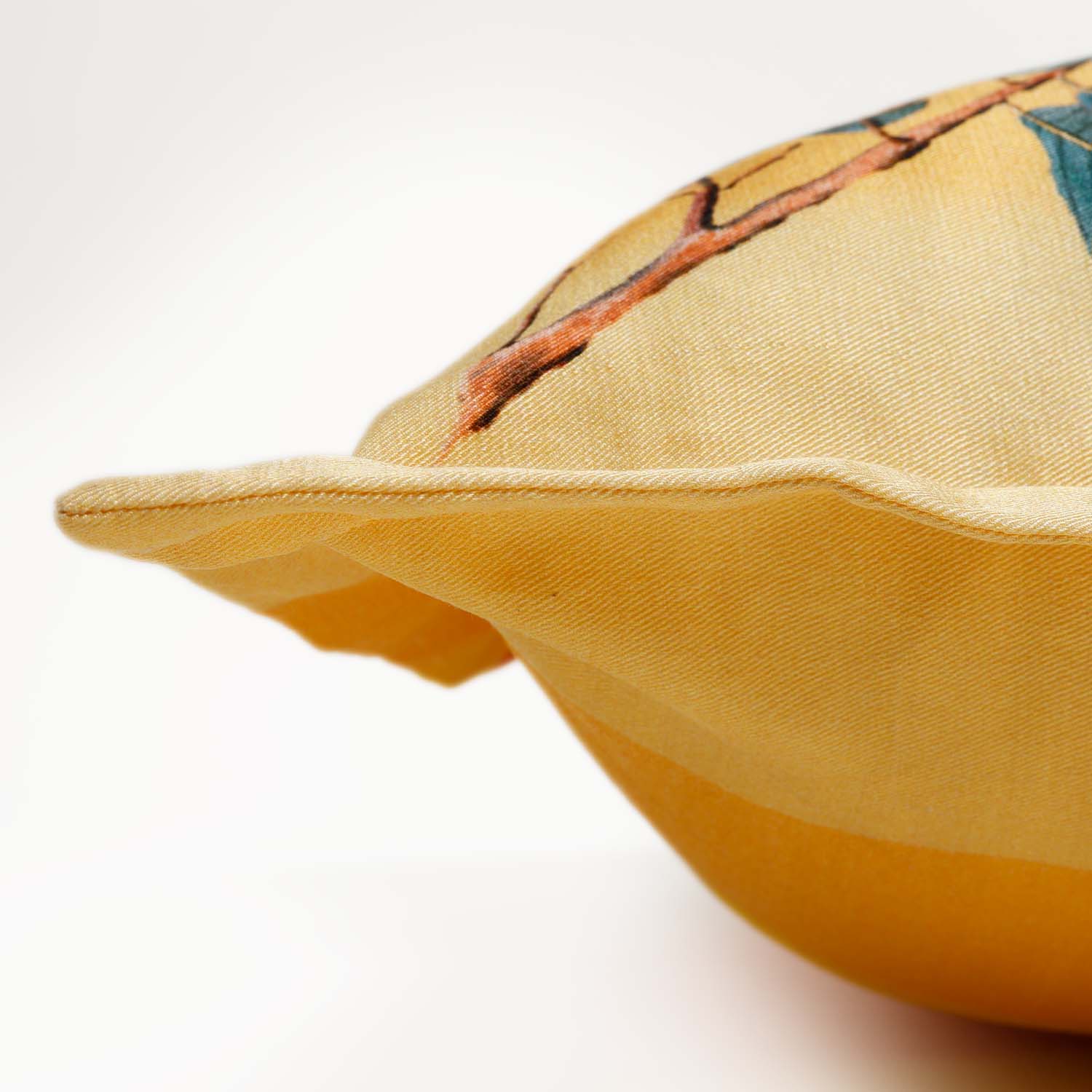 Oria Digital Printed Woollen And Silk Cushion By Mariella Ienna