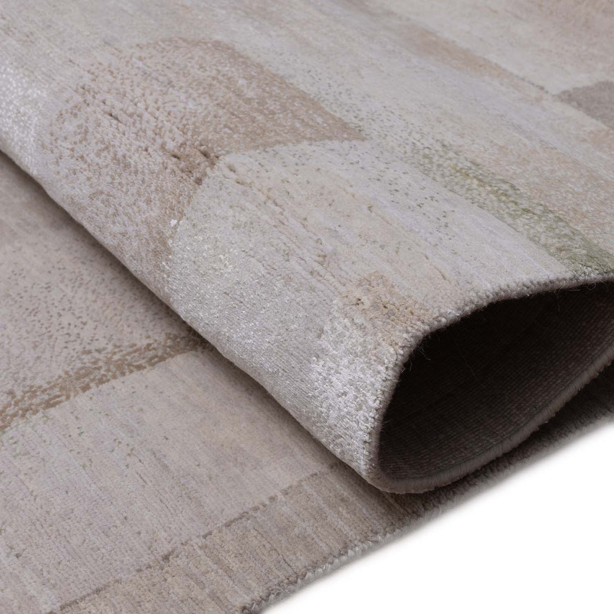 Notch Hand Knotted Wool And Silk Rug By Luke Irwin