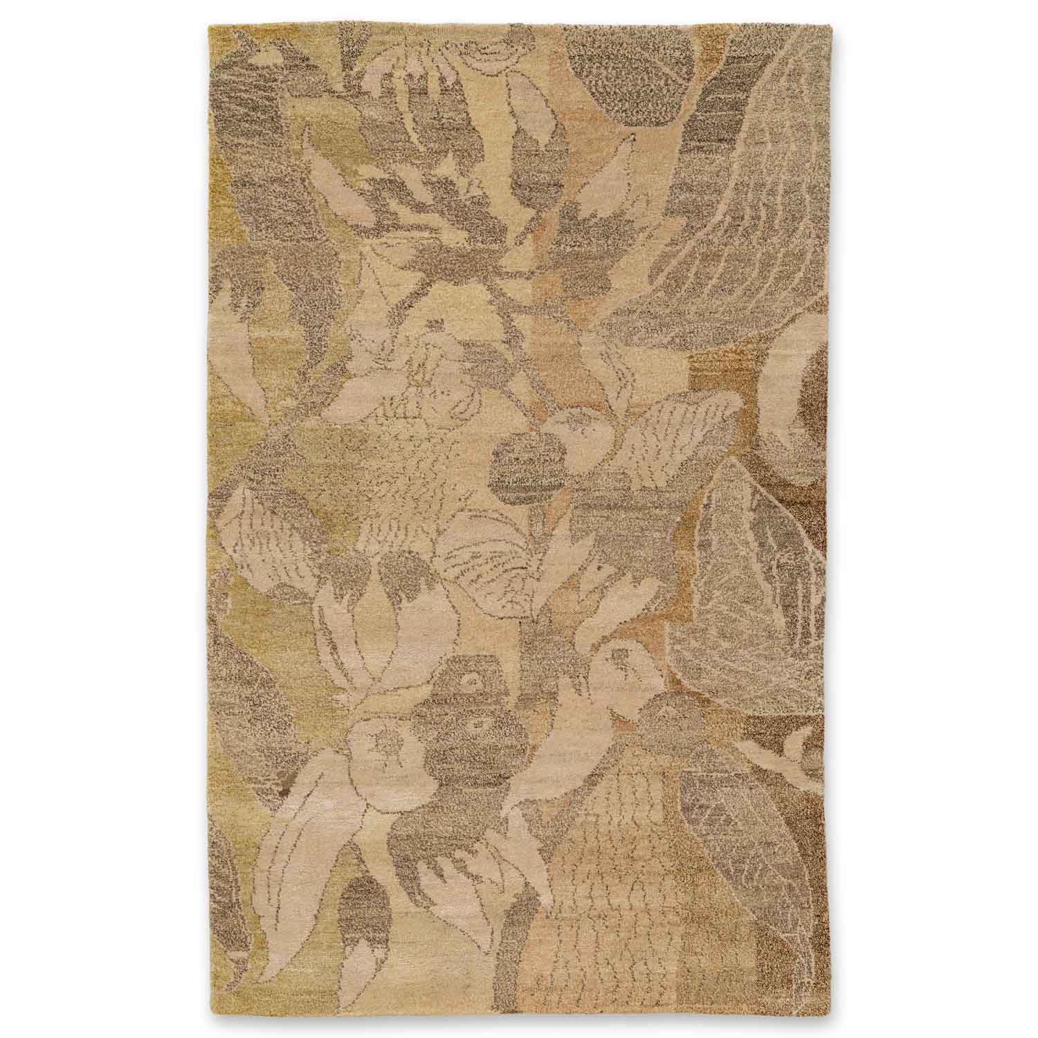 Astrana Hand Knotted Woollen And Silk Rug By Mariella Ienna