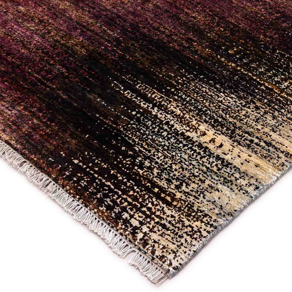 Sunset Hand Knotted Silk Rug By Luke Irwin