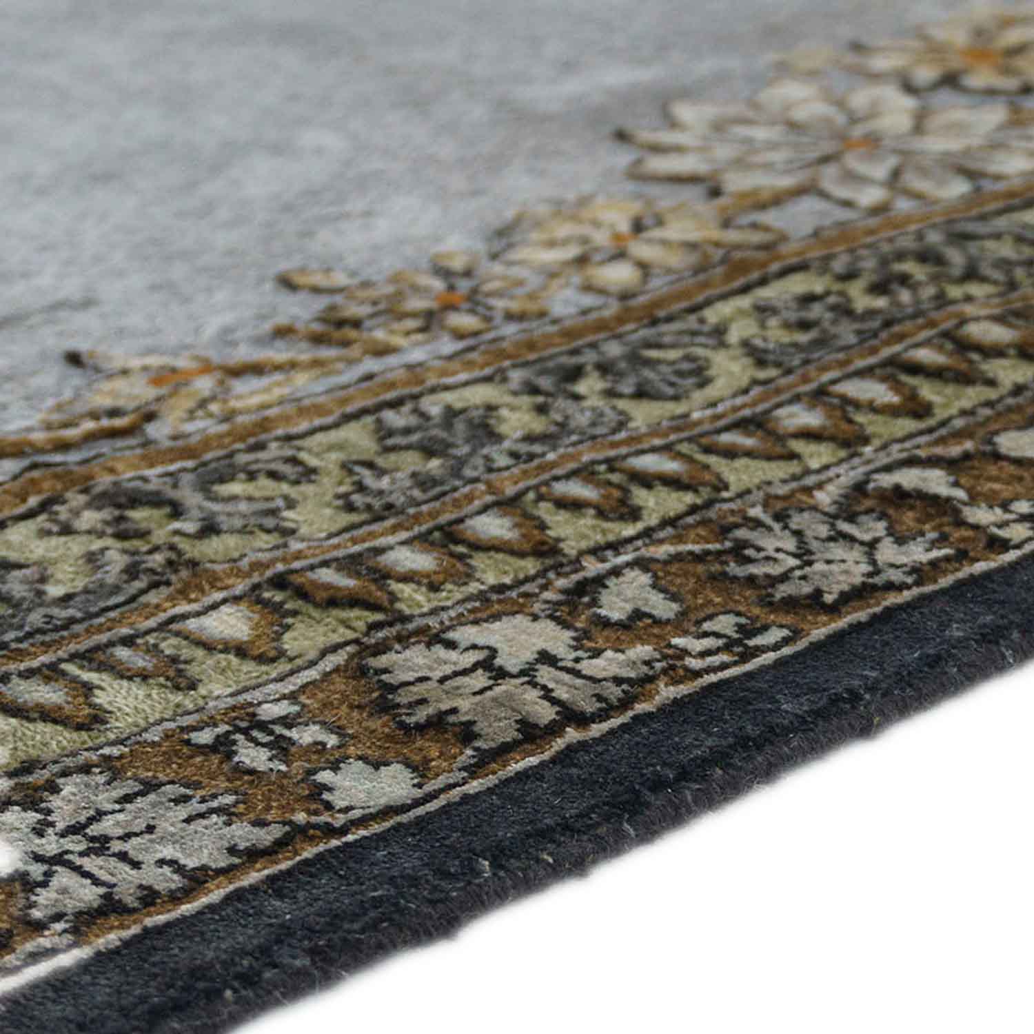 Nishat Bagh-Cv Hand Knotted Woollen And Silk Rug By Anju Modi