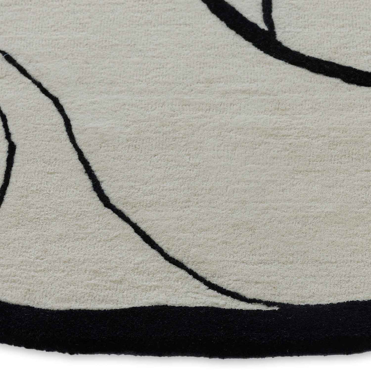 Biomorphic Contour Hand Tufted Wool And Viscose Rug