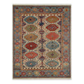 Medallion Grid Hand Knotted Wool Rug