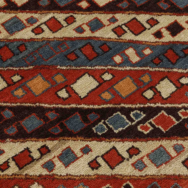 Diagonal Caravan Hand Knotted Wool Rug