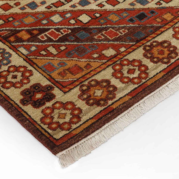 Diagonal Caravan Hand Knotted Wool Rug