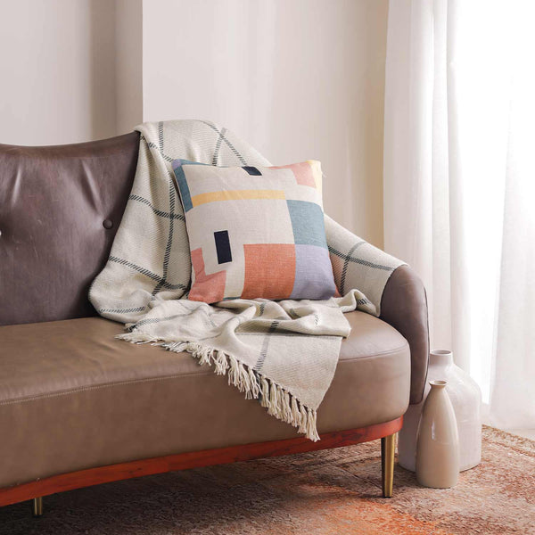 Bridge Multi digital printed cushion cover by Obeetee - full view