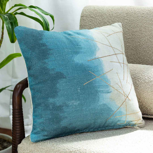 Blueprint cushion cover by Obeetee - full view