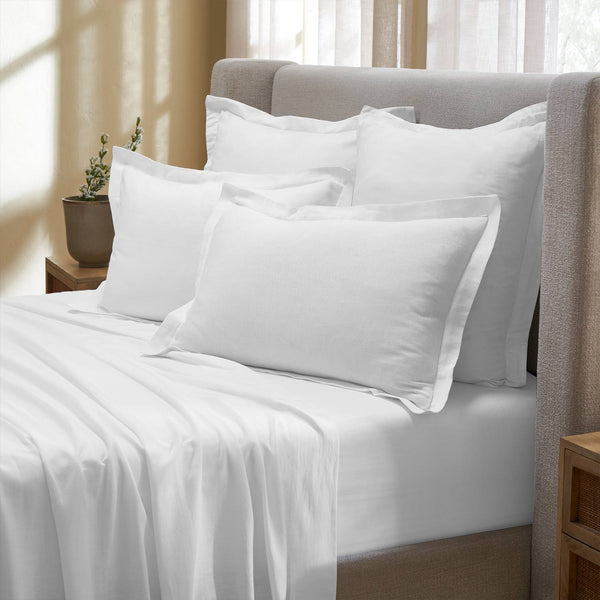 Cosmo linen bedsheet set by Obeetee - full view