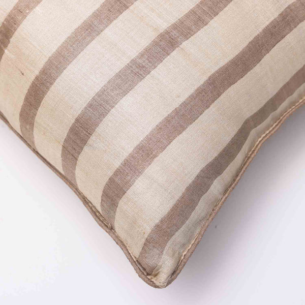 Noor silk block printed cushion cover by Obeetee - styled view