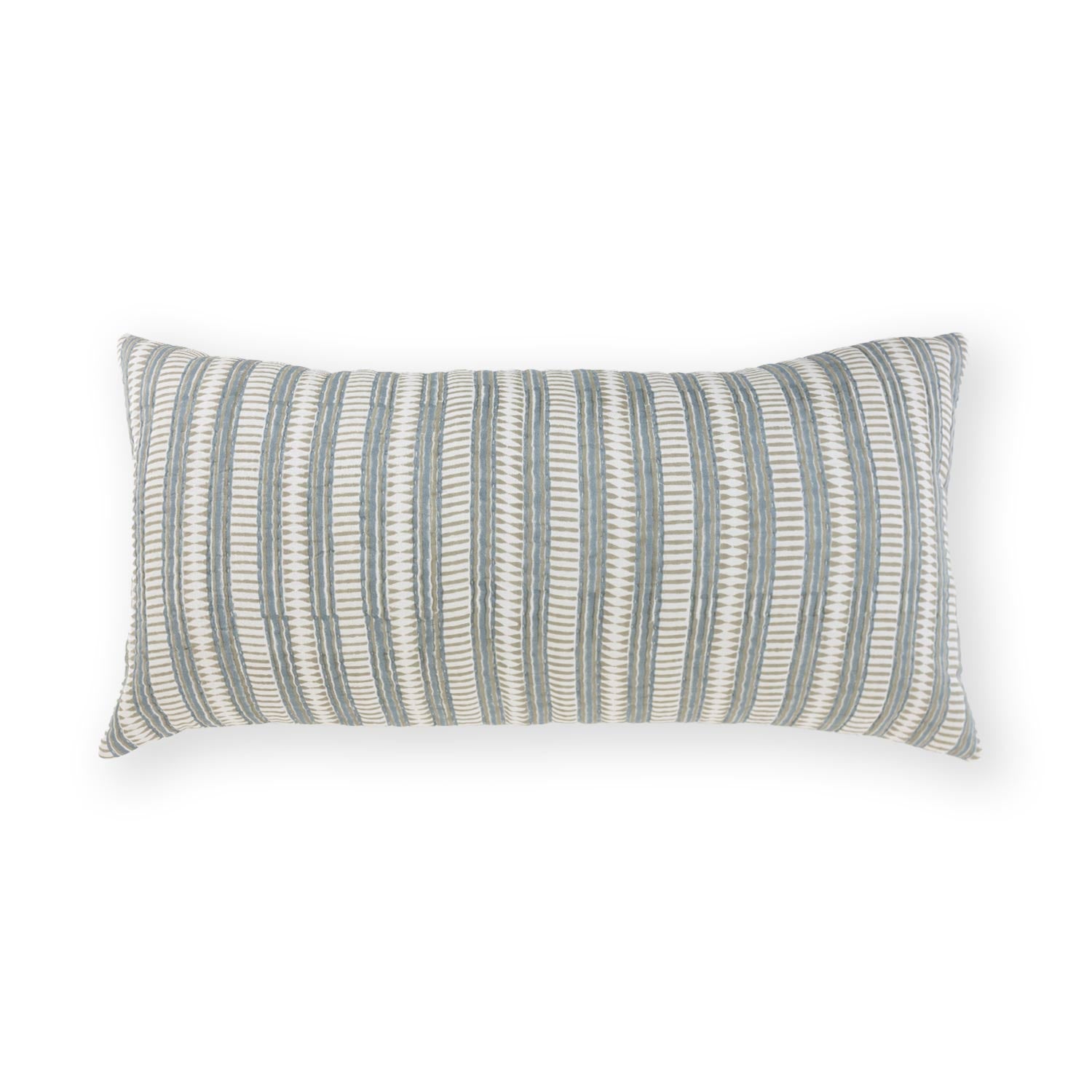 Cotton Bagru Hand-block Printed Anaya Lumbar Cushion Cover