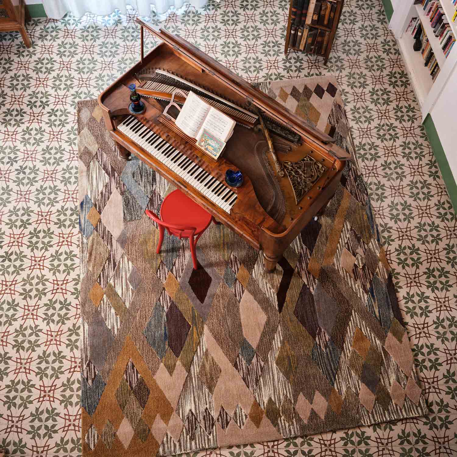 Pitagora Natural Hand Tufted Woollen Rug By Mariella Ienna