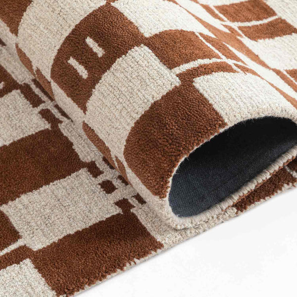 Shatranj Hand Tufted Woollen And Viscose Rug