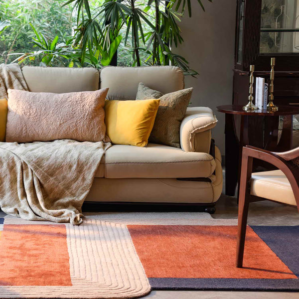 Penta Hand Tufted Woollen And Viscose Rug