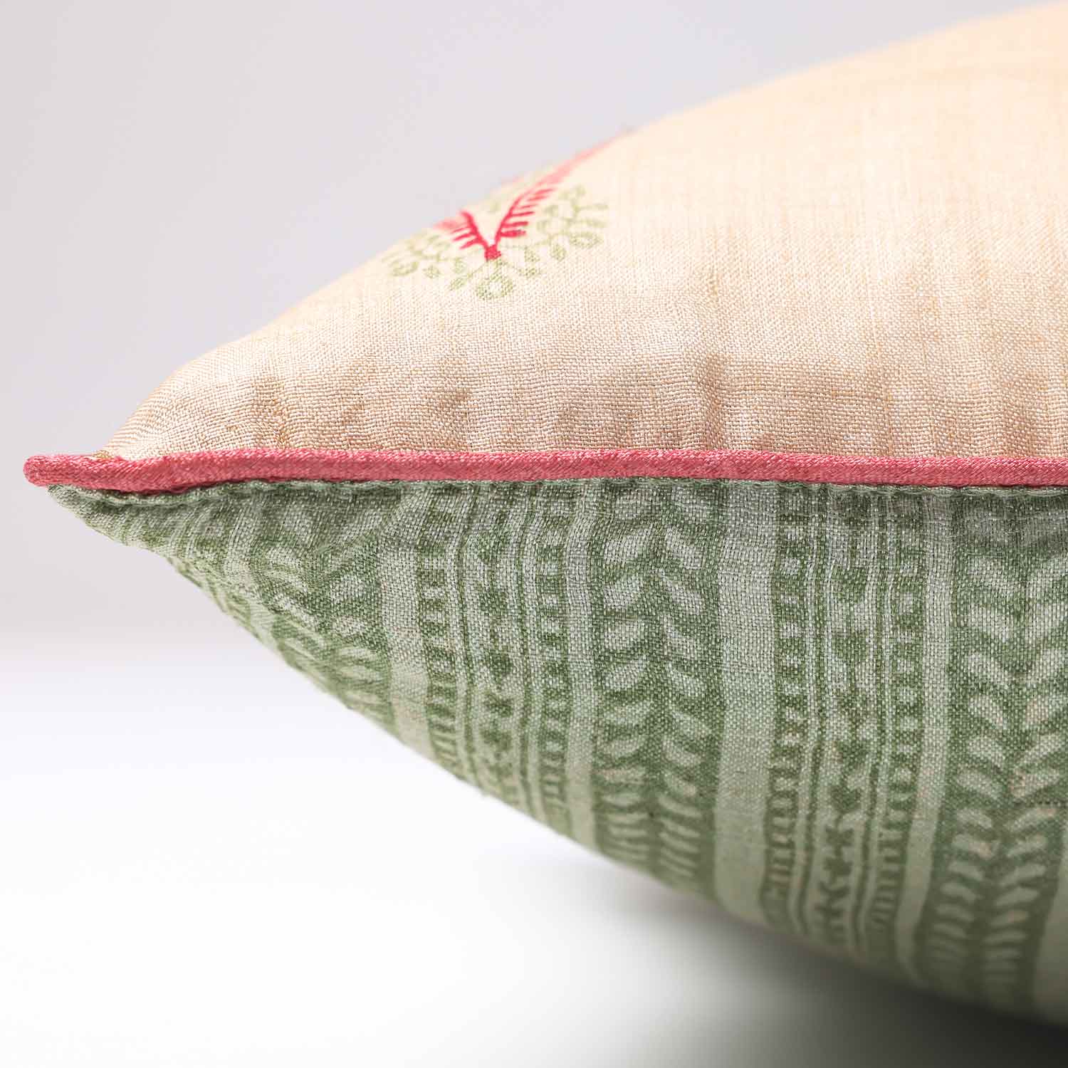 Jaipuri Silk block printed Cushion cover