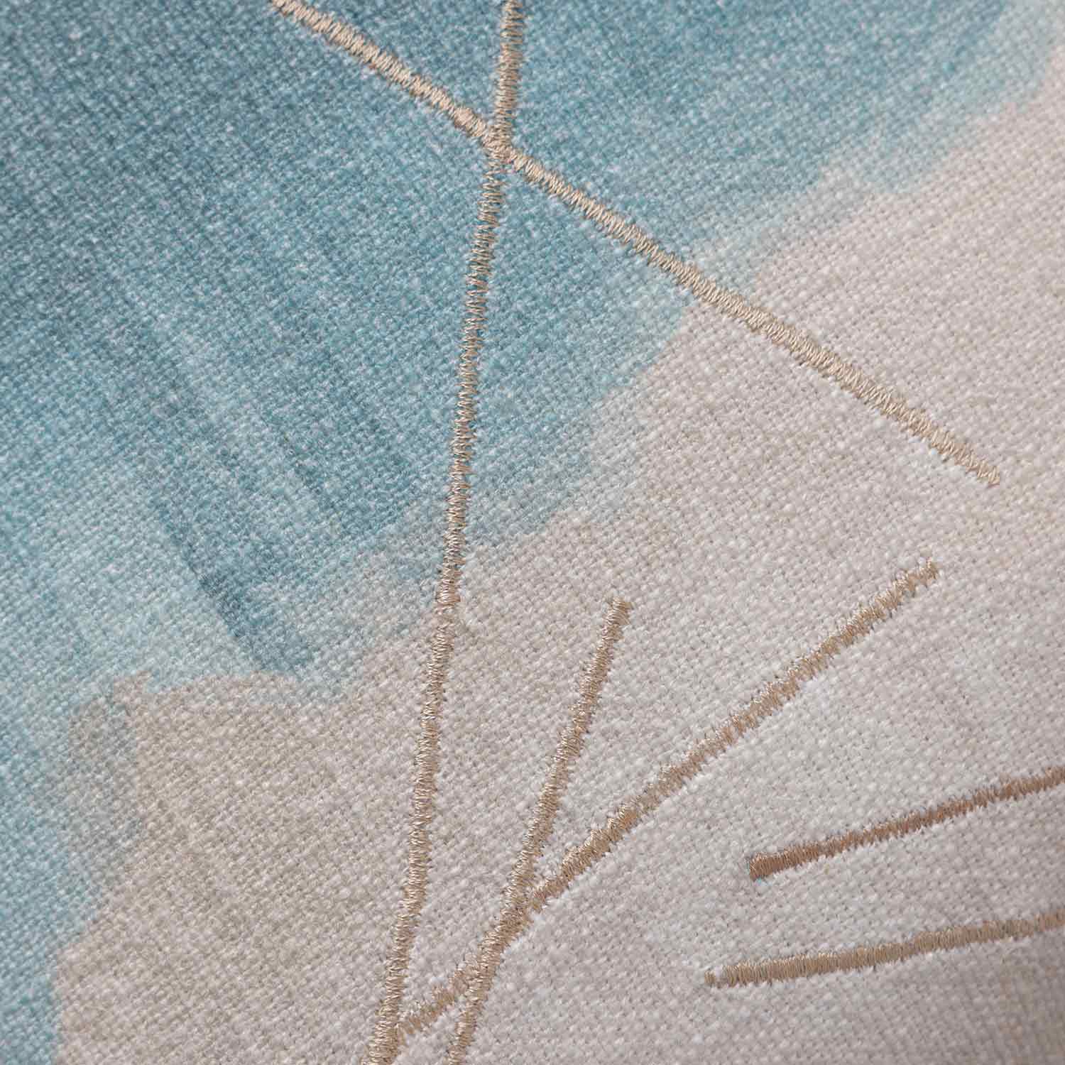 Blueprint Digital Printed Cotton Cushion Cover