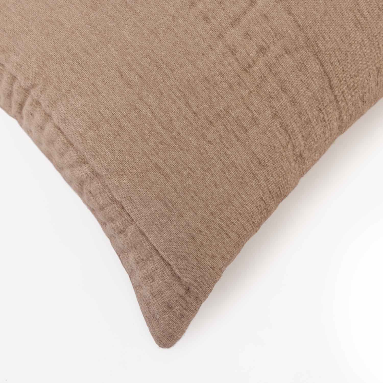 Cotton hand quilted Petal Lumbar Cushion Cover