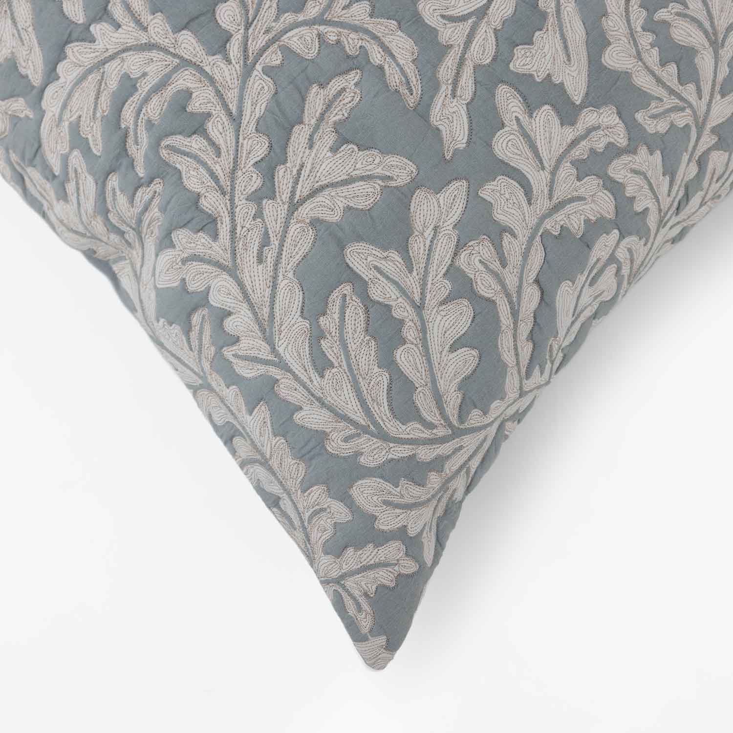 Cotton handblock printed quilted Galleria Lumber Cushion Cover