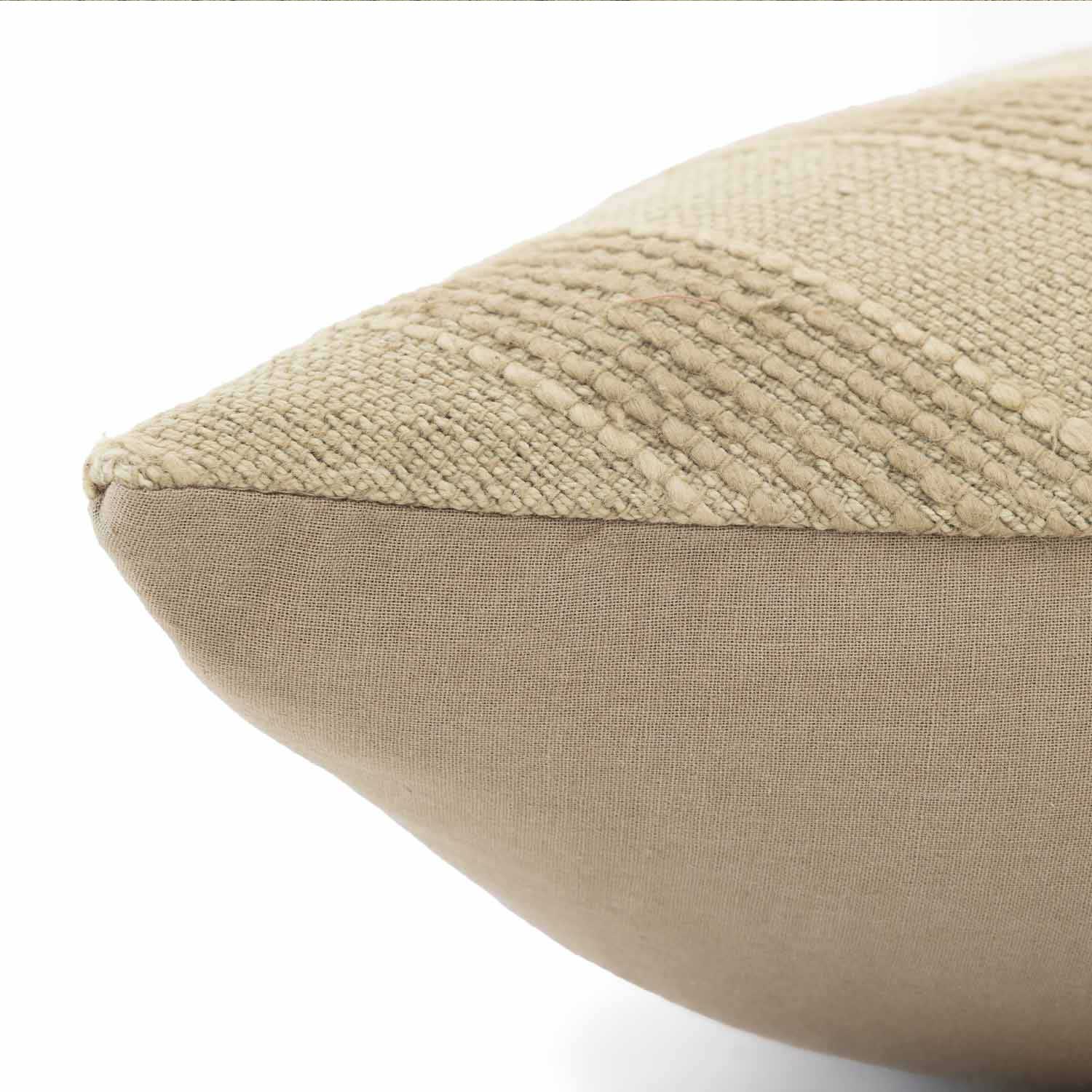 Cotton Handloom Upwards Lumber Cushion Cover