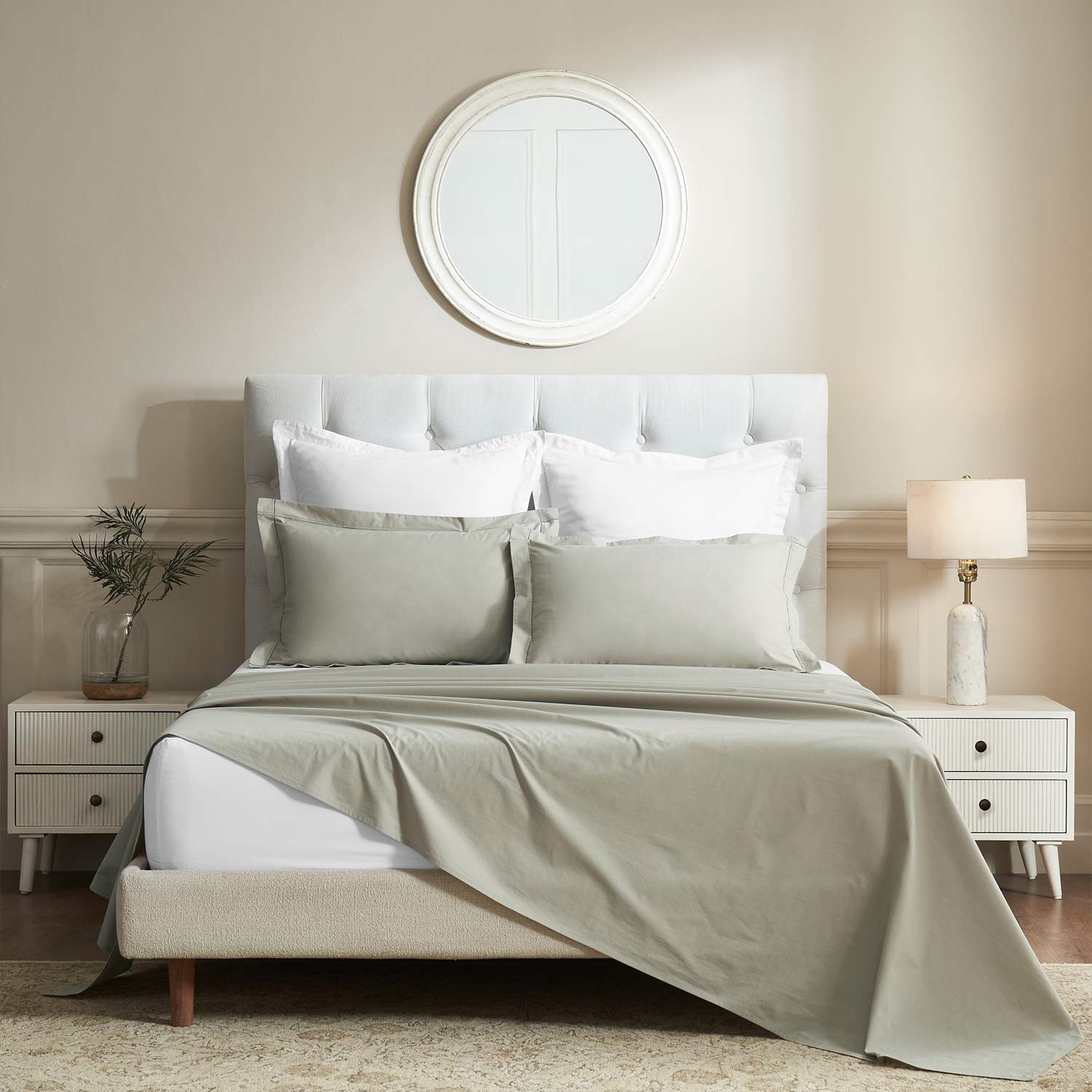 Clair Cotton Percale Bedsheet Set