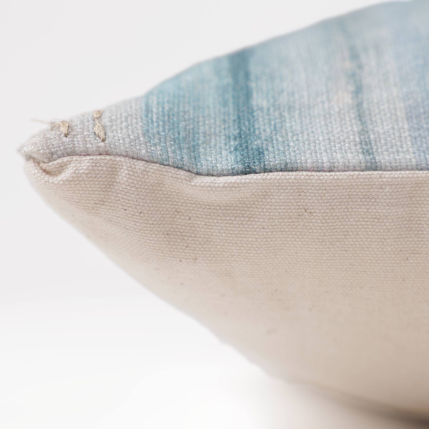 Cobalt Echoes Digital Printed Cotton Cushion Cover