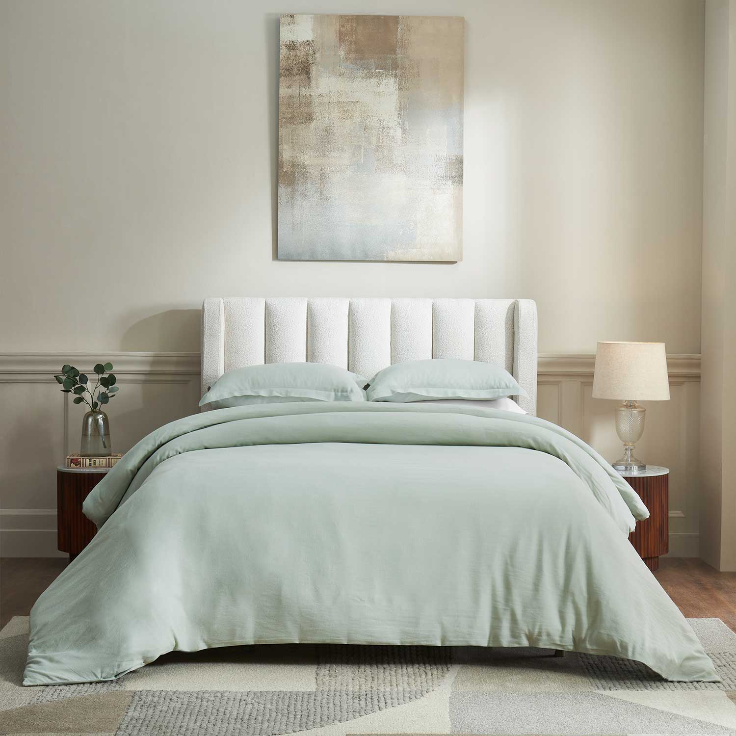 Sky Linen Duvet Cover Set