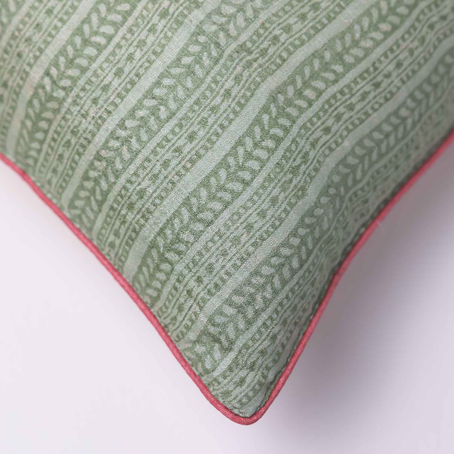 Jaipuri Silk block printed Cushion cover