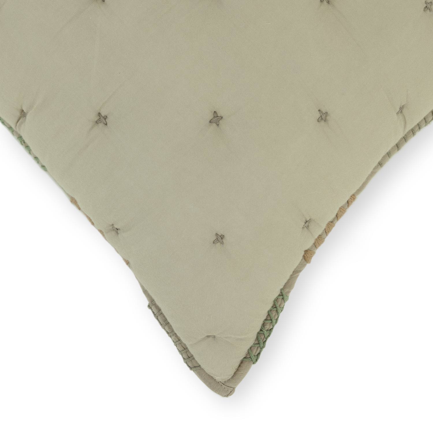 Cotton Hand embroidered Aeris Lumbar Cushion Cover