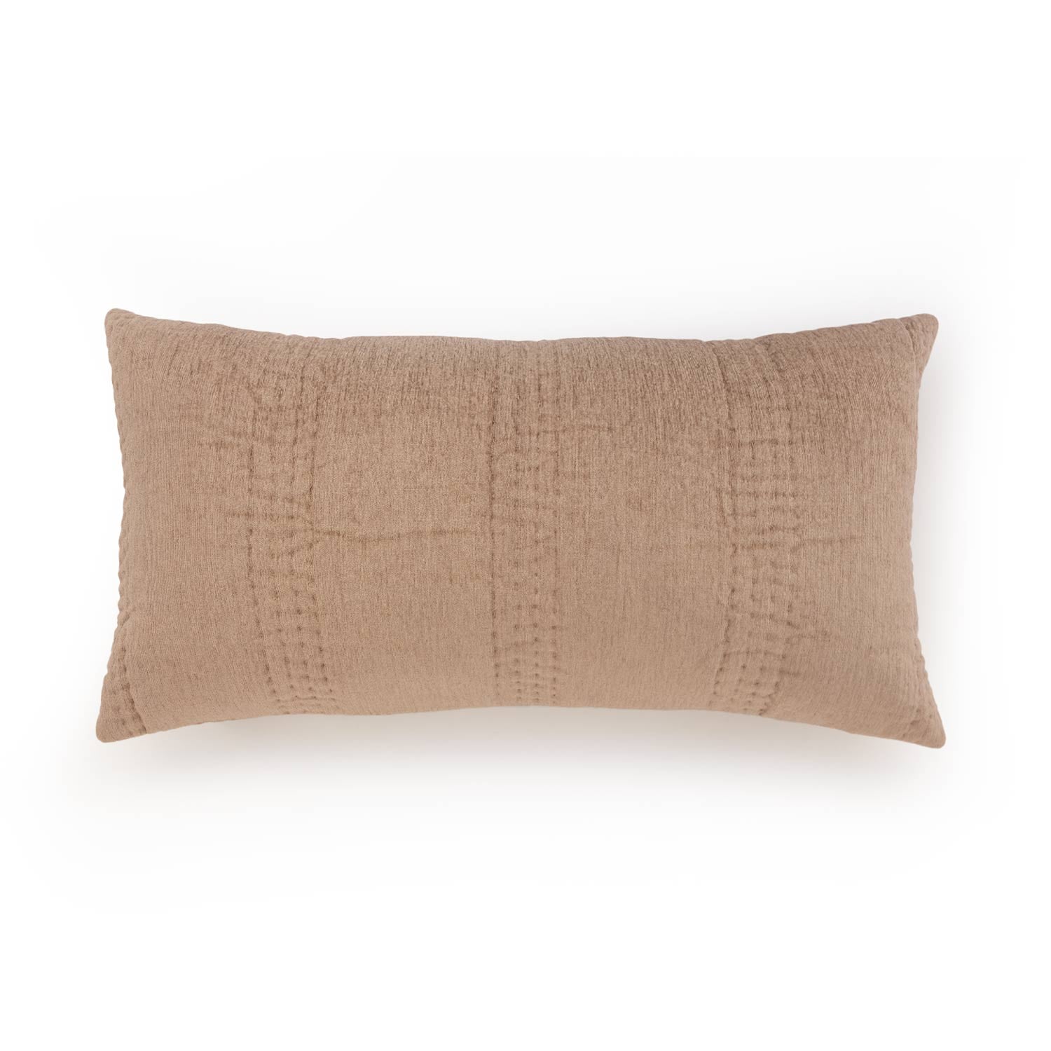 Cotton hand quilted Petal Lumbar Cushion Cover