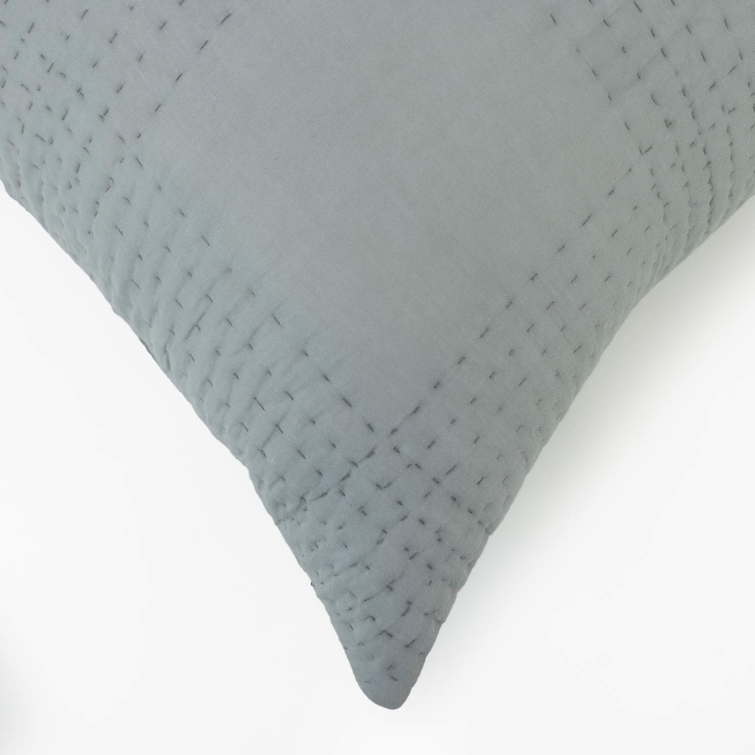 Vegan Silk Hand-Quilted Dhara Lumber Cushion Cover