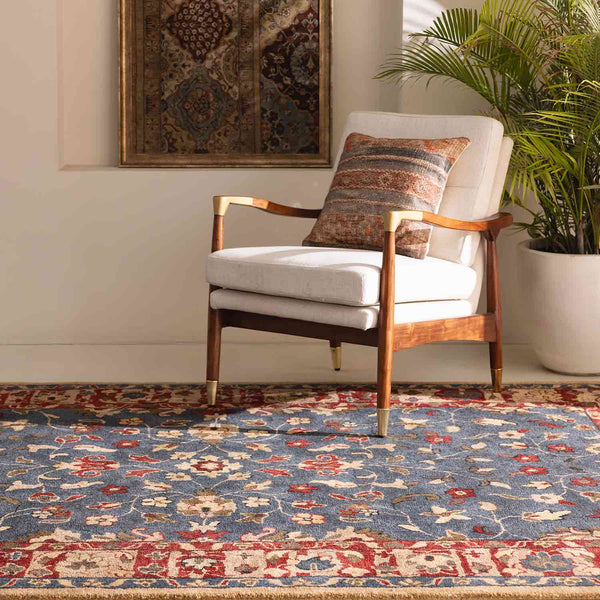 Tianlu hand tufted woollen rug from Silk Route by Obeetee - full view