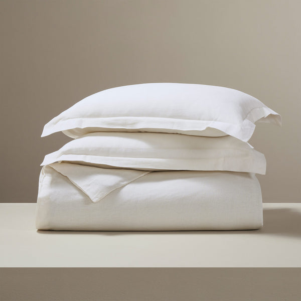 Terra linen duvet cover set by Obeetee - detail view