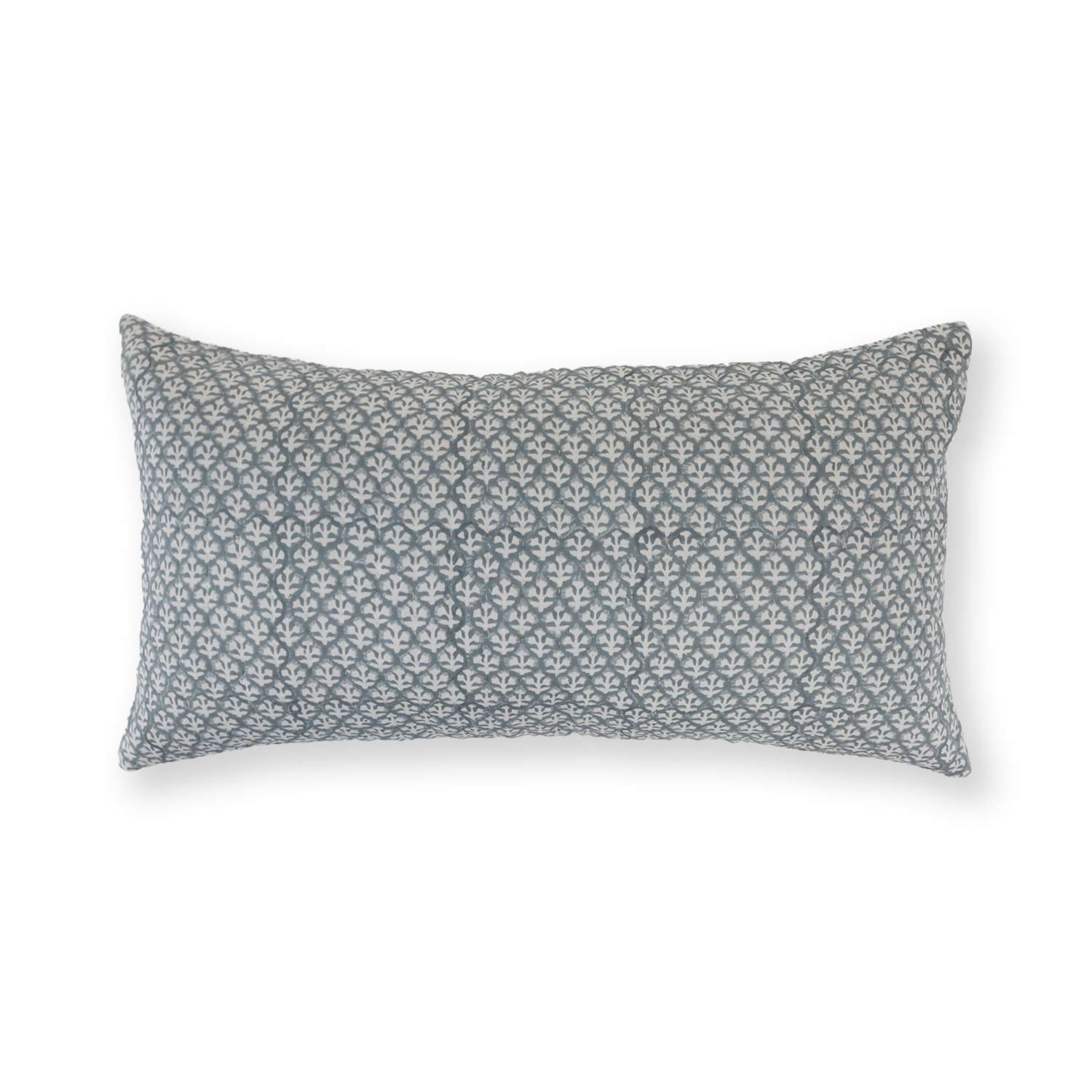 Cotton Handblock Printed Fall Lumbar Cushion Cover