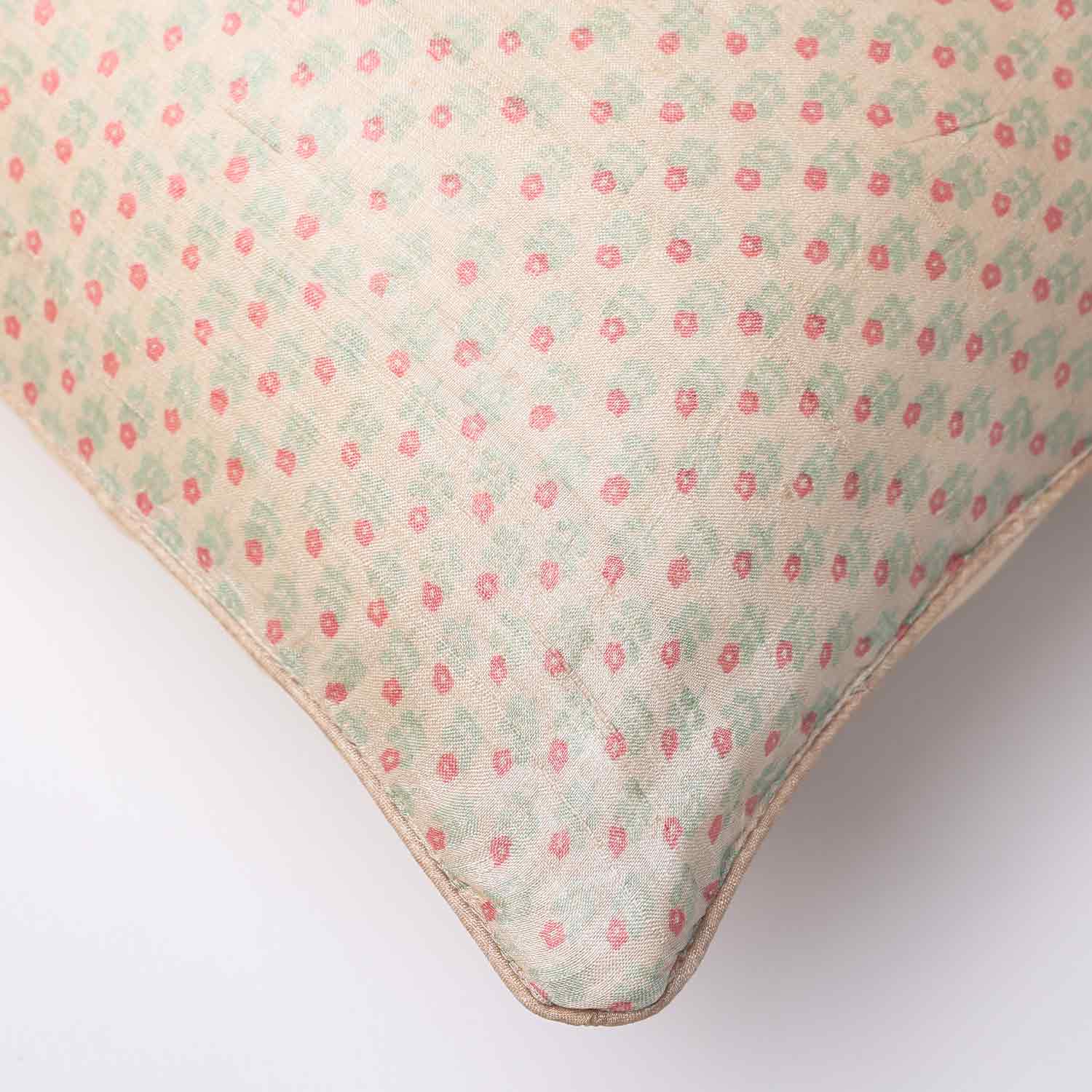Raqeeb Silk Block Printed Cushion Cover