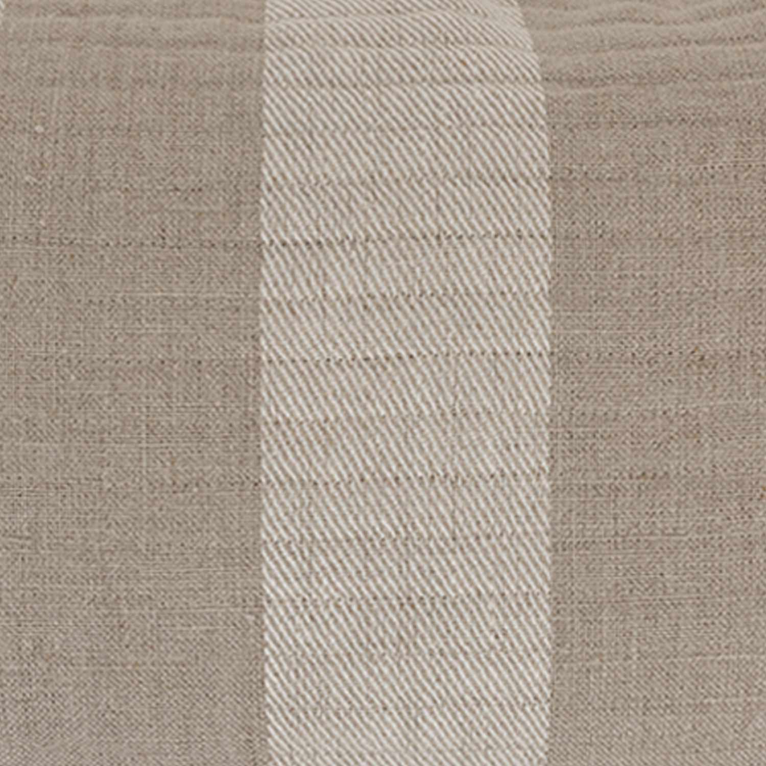 Linen Handloomed quilted Cotena Lumbar Cushion Cover