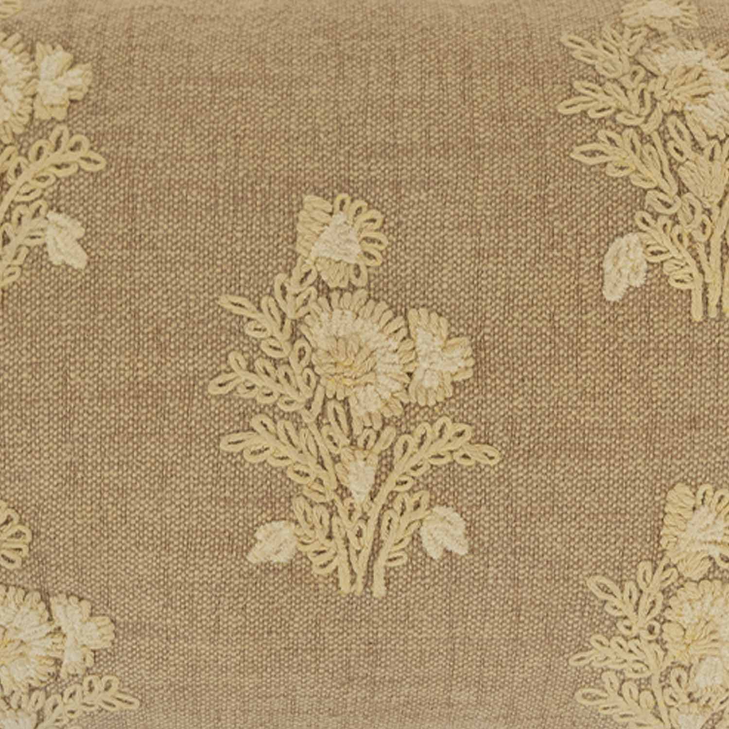 Cotton embroidered Chaturra Lumbar Cushion Cover