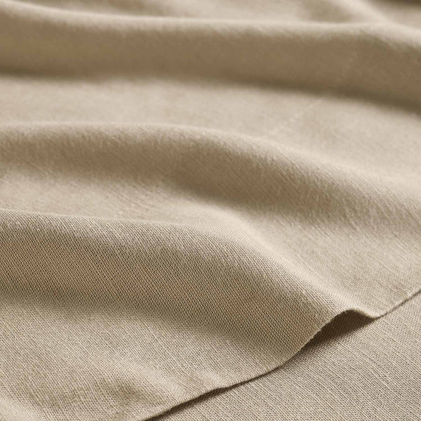 Daisy linen bedsheet set by Obeetee - folded view