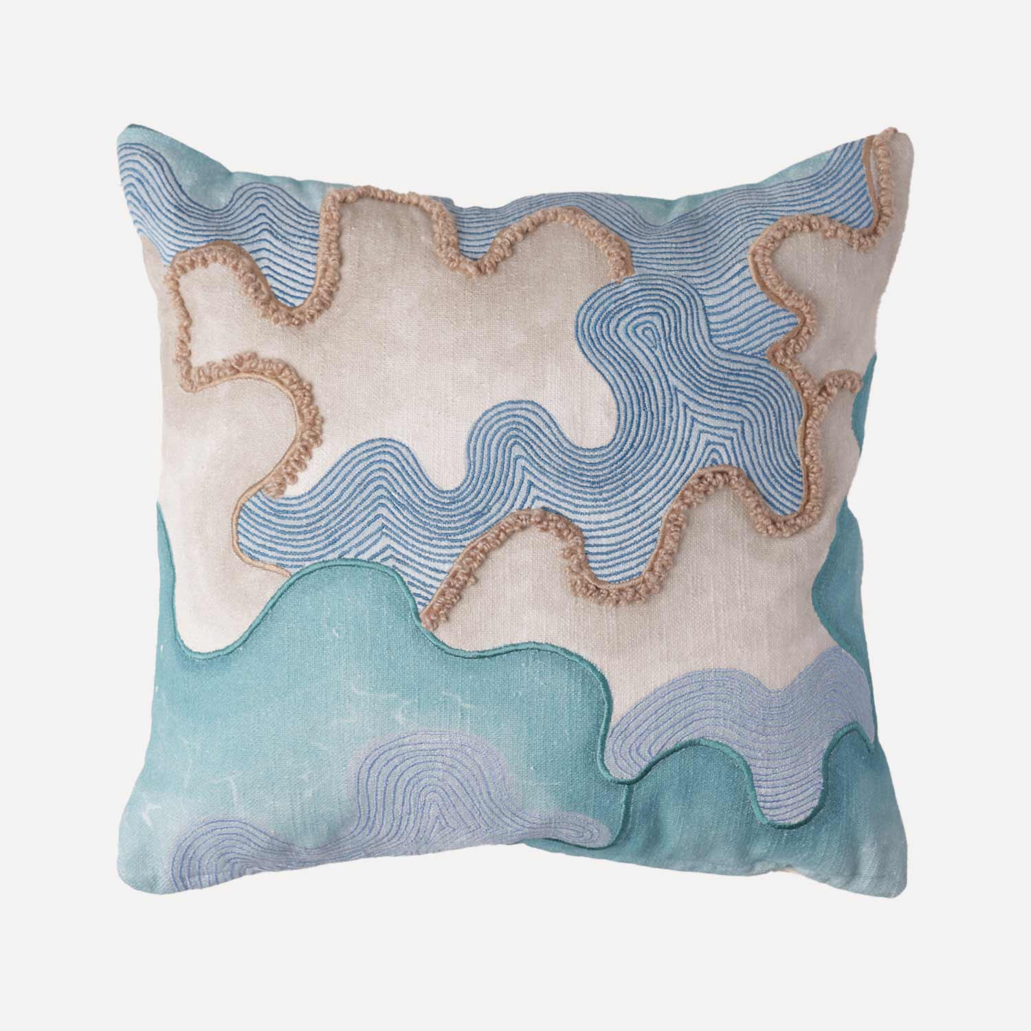 The Horizon Digital Printed Cotton Cushion Cover