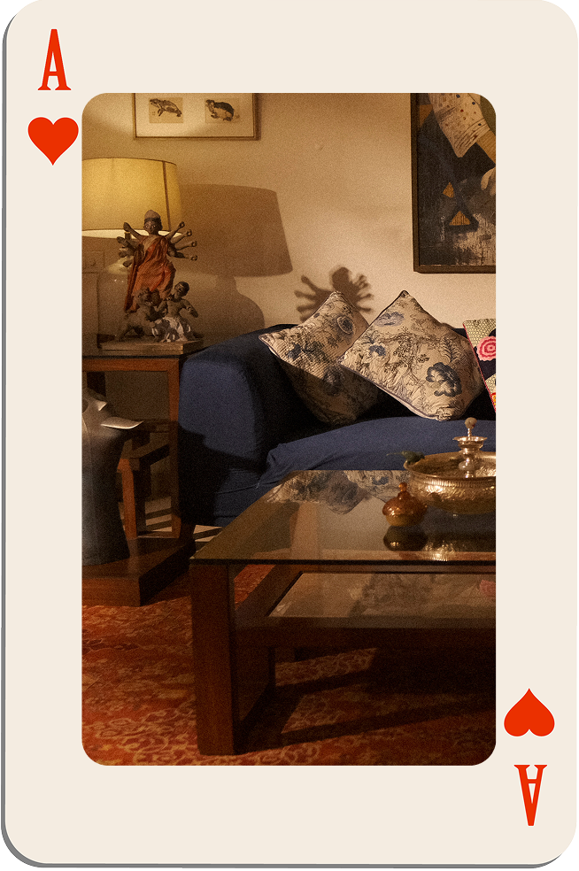 Inviting spaces for cards and good company.