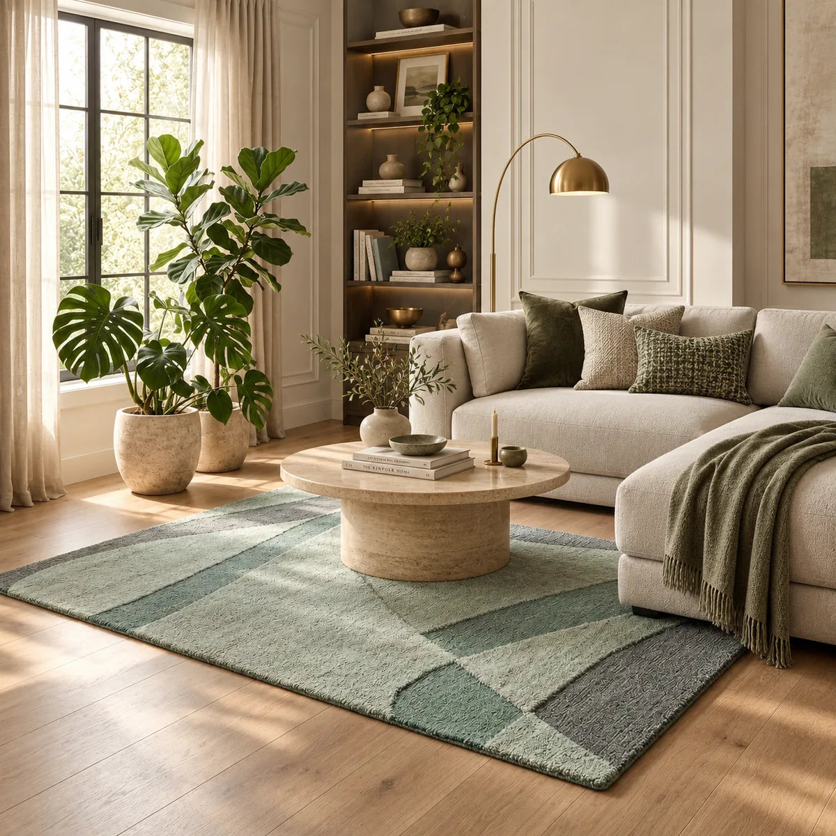 vegetable dye hand tufted rug